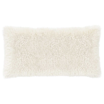 Cushion Cover 12 pcs HEERLEN White 40 x 80 cm PV Fleece