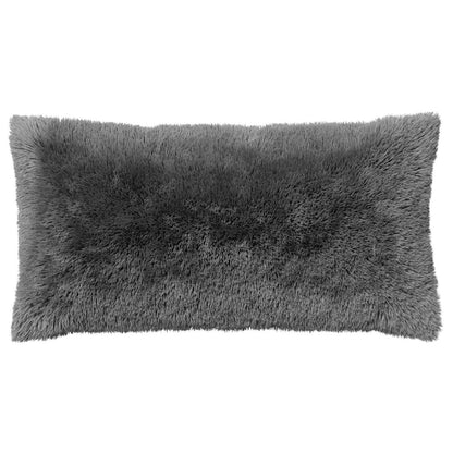 Cushion Cover 2 pcs HEERLEN Light Grey 40 x 80 cm PV Fleece