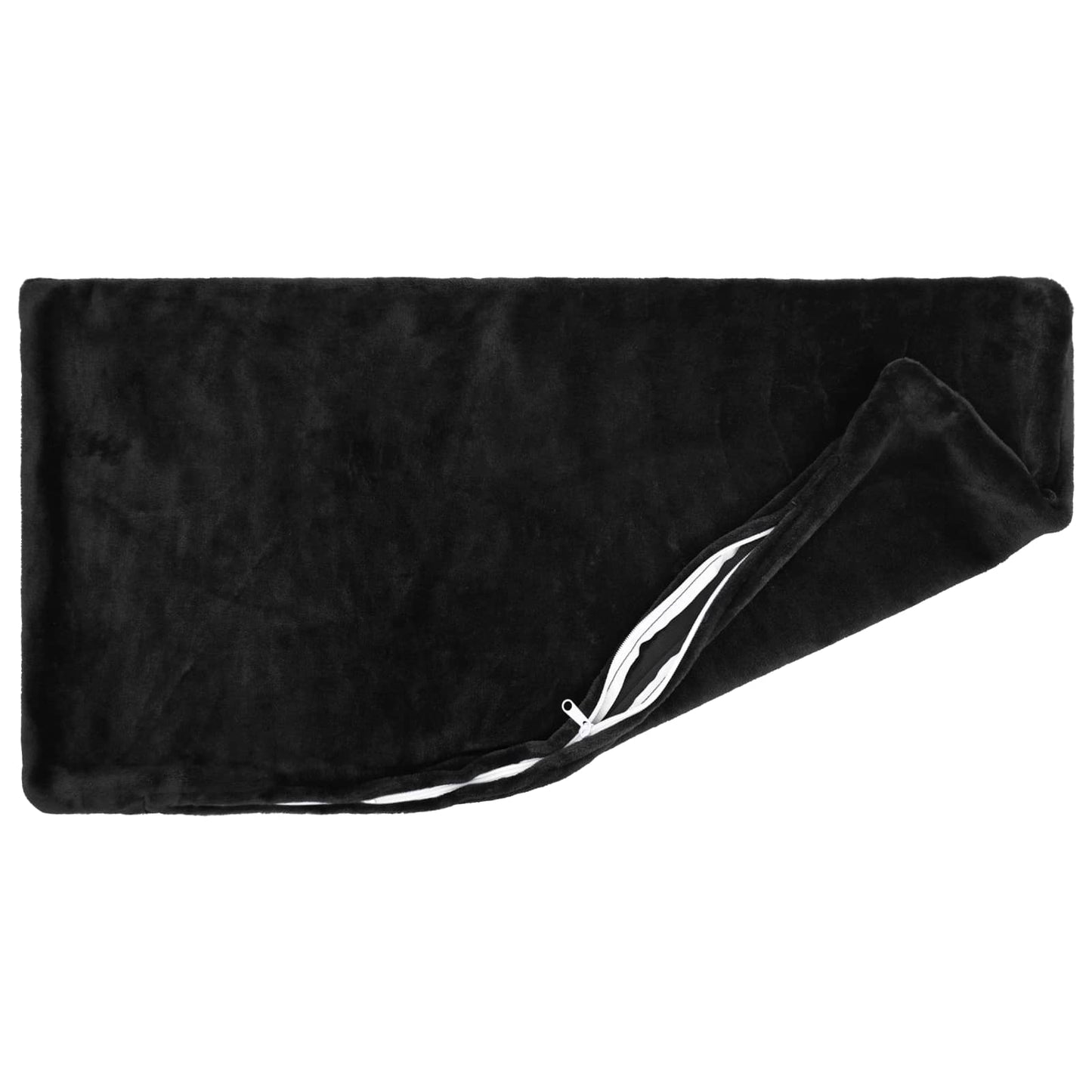 Cushion Cover 6 pcs HEERLEN Black 40 x 80 cm Flannel