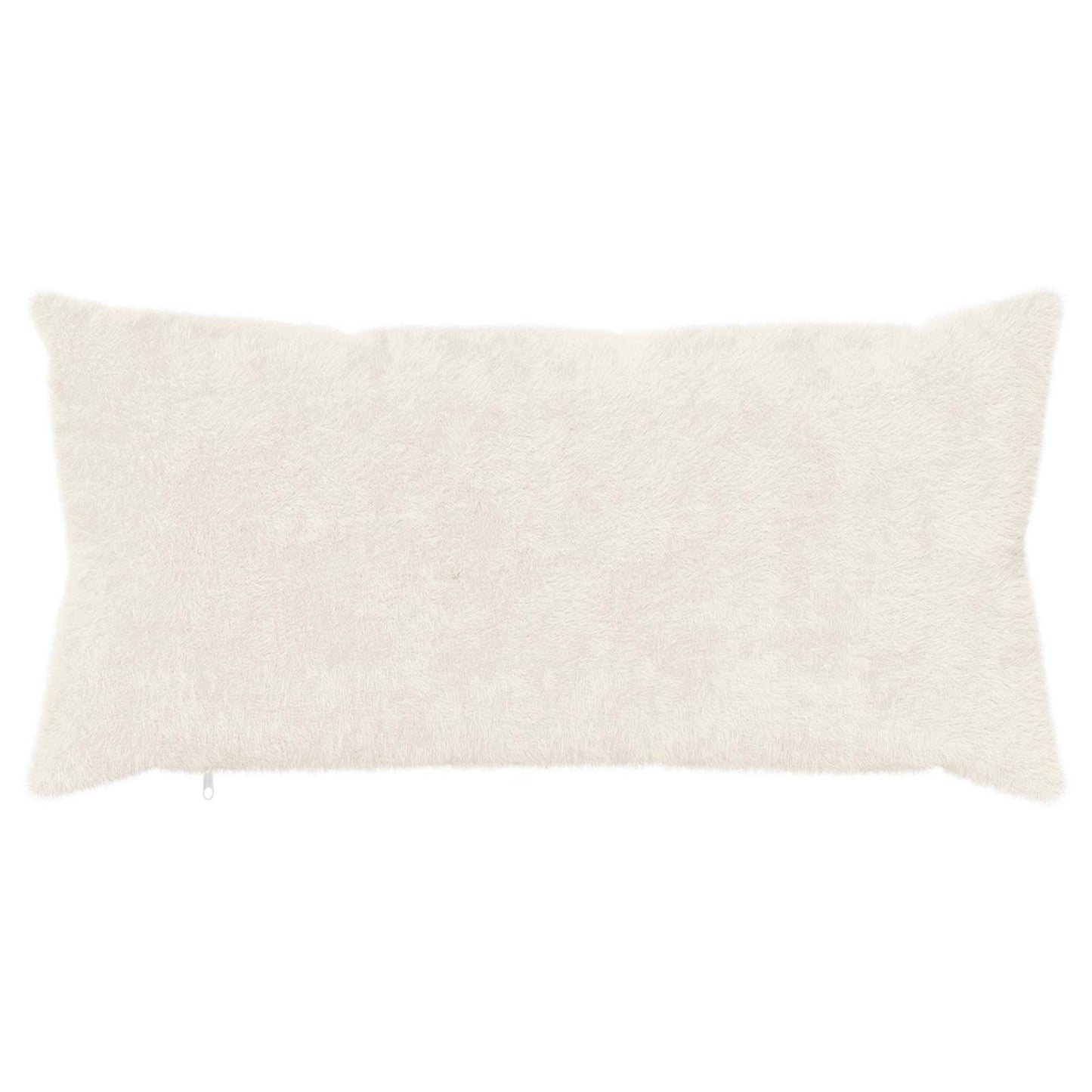 Cushion Cover 6 pcs HEERLEN White 40 x 80 cm Faux Rabbit Fur