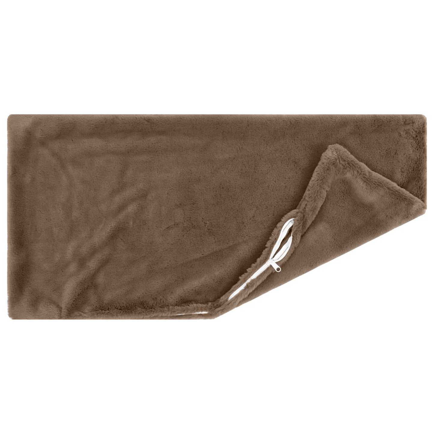 Cushion Cover 2 pcs HEERLEN Light Brown 40 x 80 cm