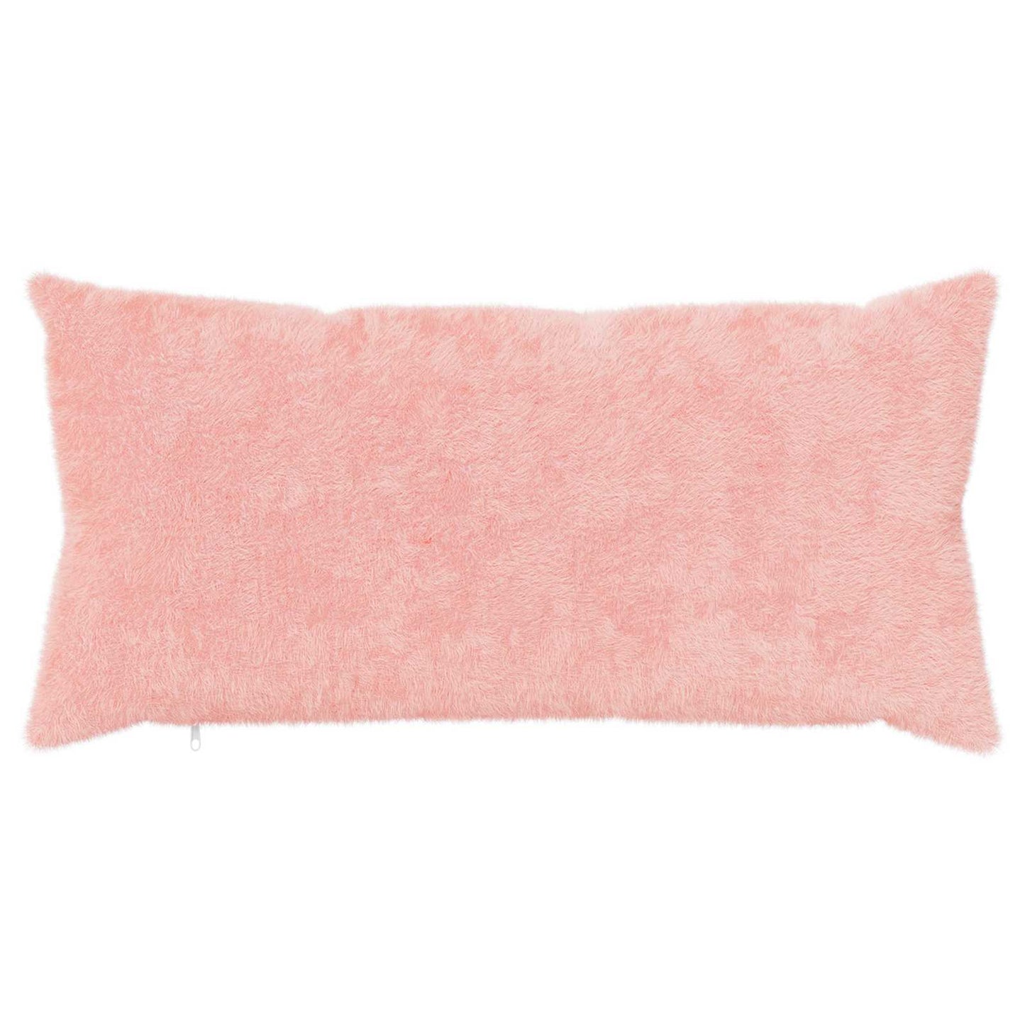 Cushion Cover 2 pcs HEERLEN Pink 40 x 80 cm Faux Rabbit Fur