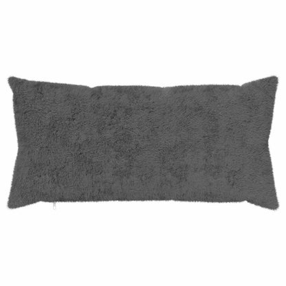 Cushion Cover 12 pcs HEERLEN Dark Grey 40 x 80 cm