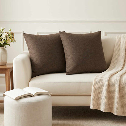 Throw Pillow 6 pcs HEERLEN Taupe 50 x 50 cm Fabric