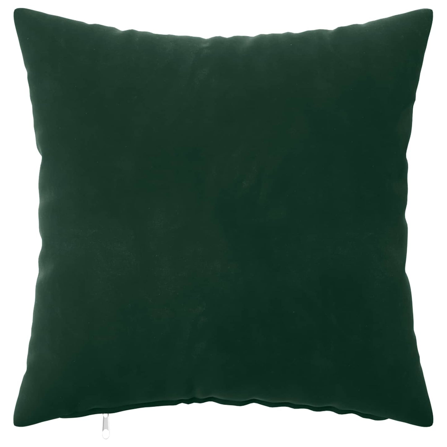 Cushion Cover 2 pcs HEERLEN Dark Green 45 x 45 cm Velvet