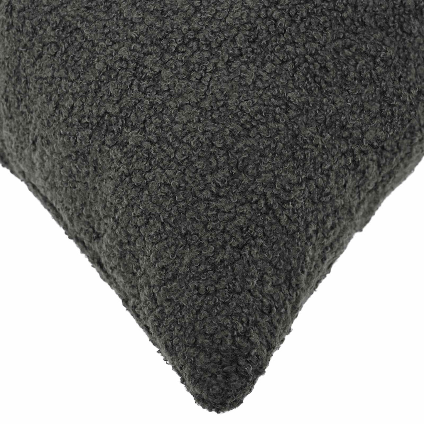 Cushion Cover 6 pcs HEERLEN Dark Grey 45 x 45 cm Bouclé
