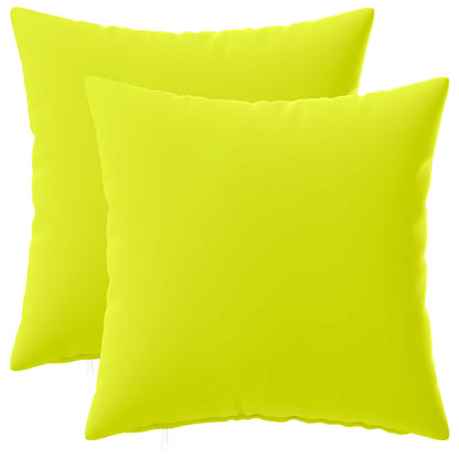 Cushion Cover 2 pcs HEERLEN Bright Green 45 x 45 cm Polyester