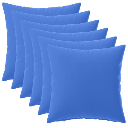 Cushion Cover 6 pcs HEERLEN Royal Blue 45 x 45 cm Polyester