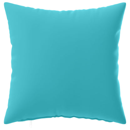 Cushion Cover 12 pcs HEERLEN Turquoise 45 x 45 cm Polyester
