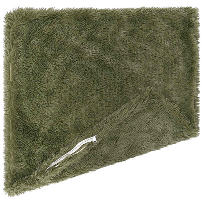 Cushion Cover 12 pcs HEERLEN Green 45 x 45 cm PV Fleece