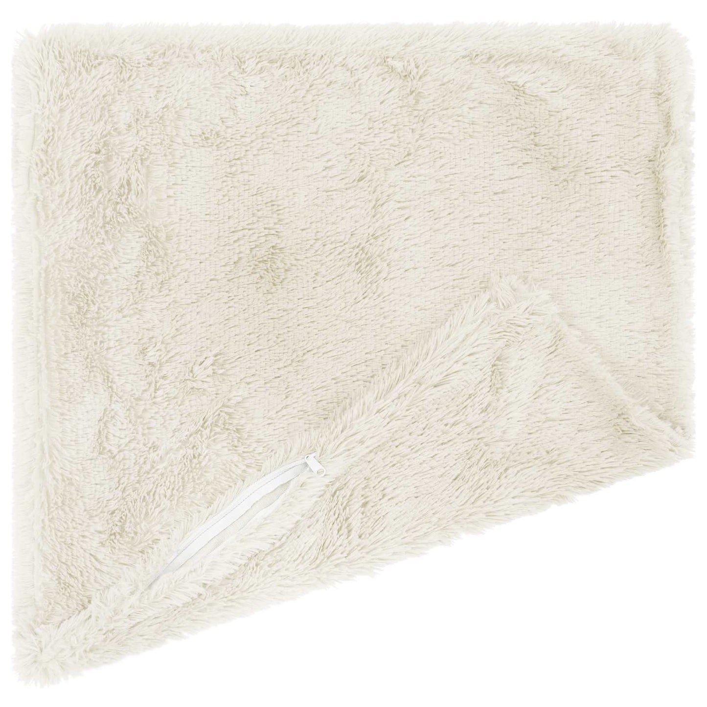 Cushion Cover 2 pcs HEERLEN White 45 x 45 cm PV Fleece