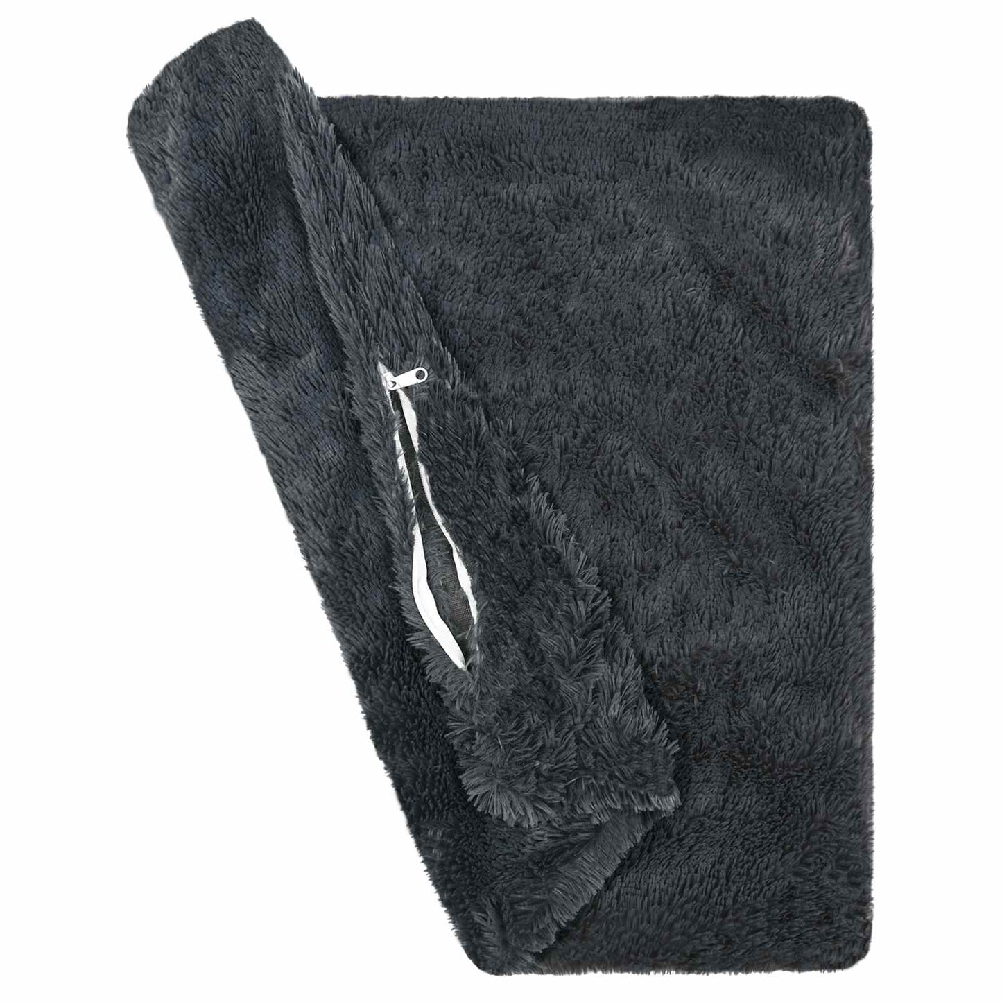 Cushion Cover 12 pcs HEERLEN Anthracite 45 x 45 cm PV Fleece