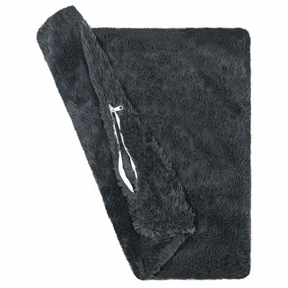 Cushion Cover 12 pcs HEERLEN Anthracite 45 x 45 cm PV Fleece