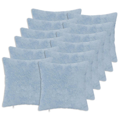 Cushion Cover 12 pcs HEERLEN Light Blue 45 x 45 cm