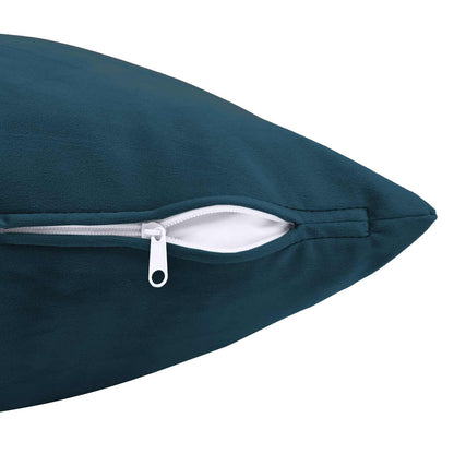 Cushion Cover 12 pcs HEERLEN Blue 50 x 50 cm Velvet