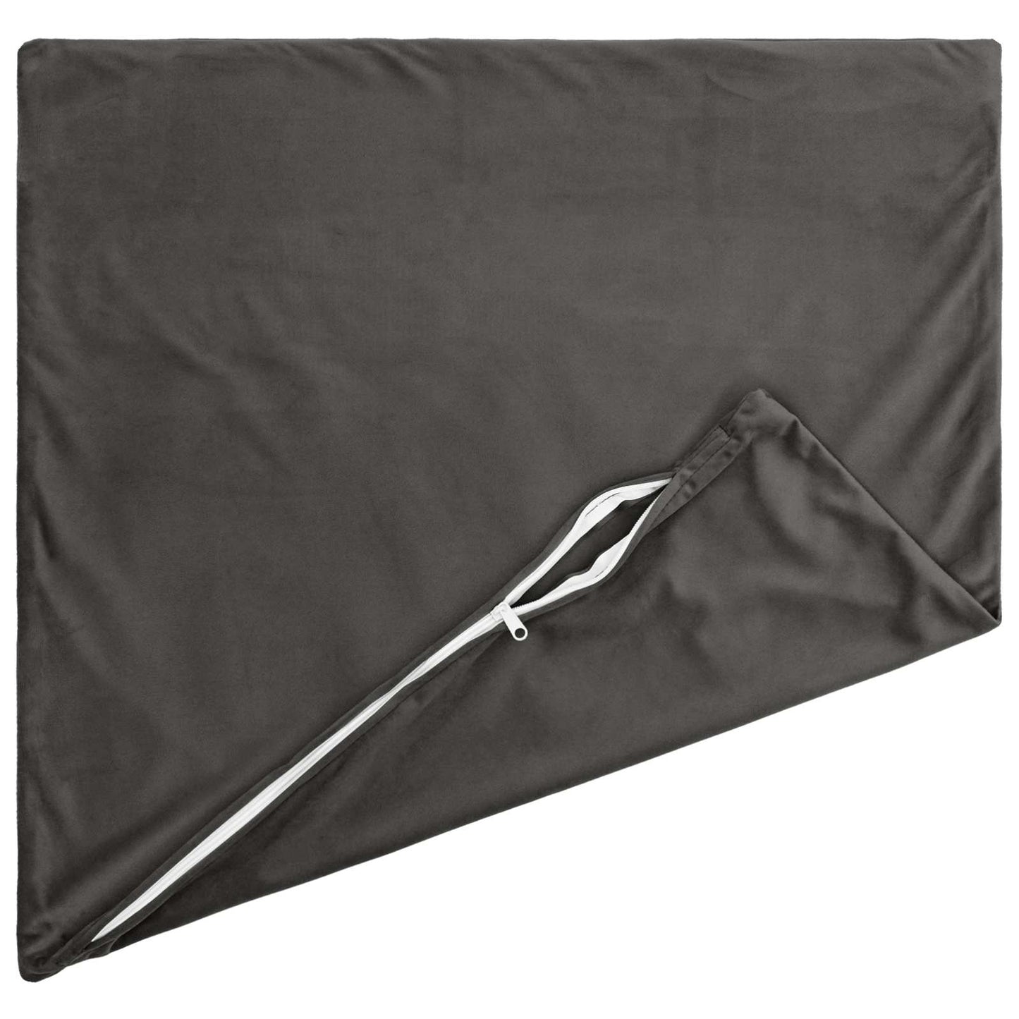 Cushion Cover 6 pcs HEERLEN Dark Grey 50 x 50 cm Velvet