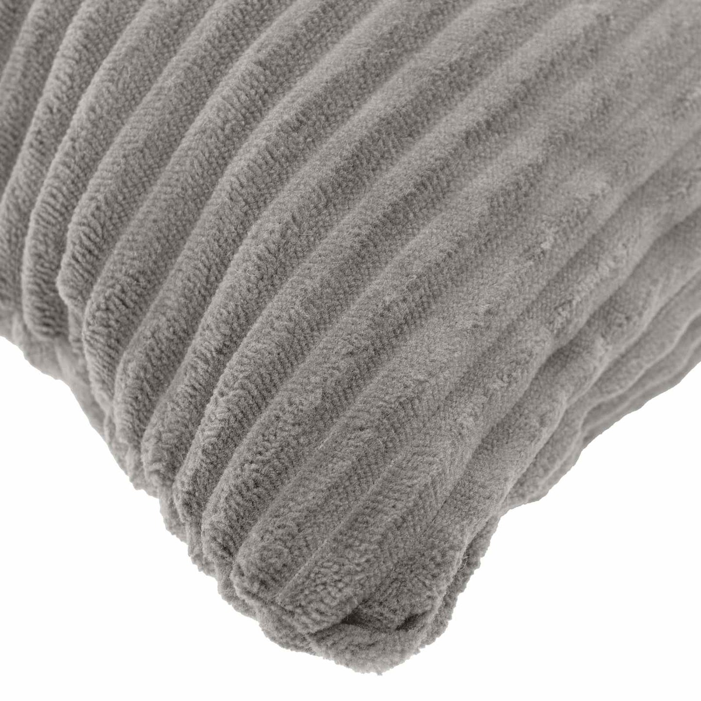 Cushion Cover 12 pcs HEERLEN Light Grey 50 x 50 cm Corduroy