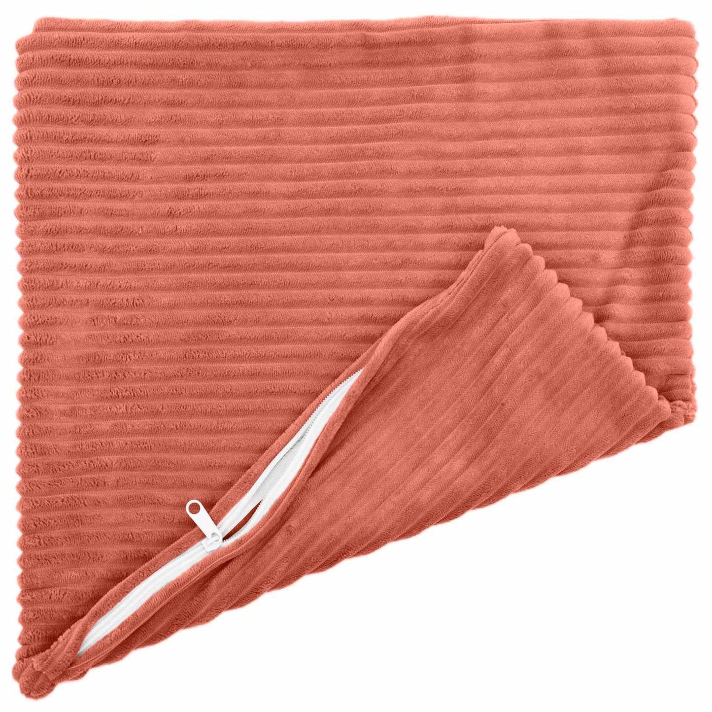 Cushion Cover 6 pcs HEERLEN Red Orange 50 x 50 cm Corduroy