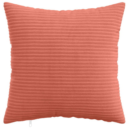 Cushion Cover 6 pcs HEERLEN Red Orange 50 x 50 cm Corduroy
