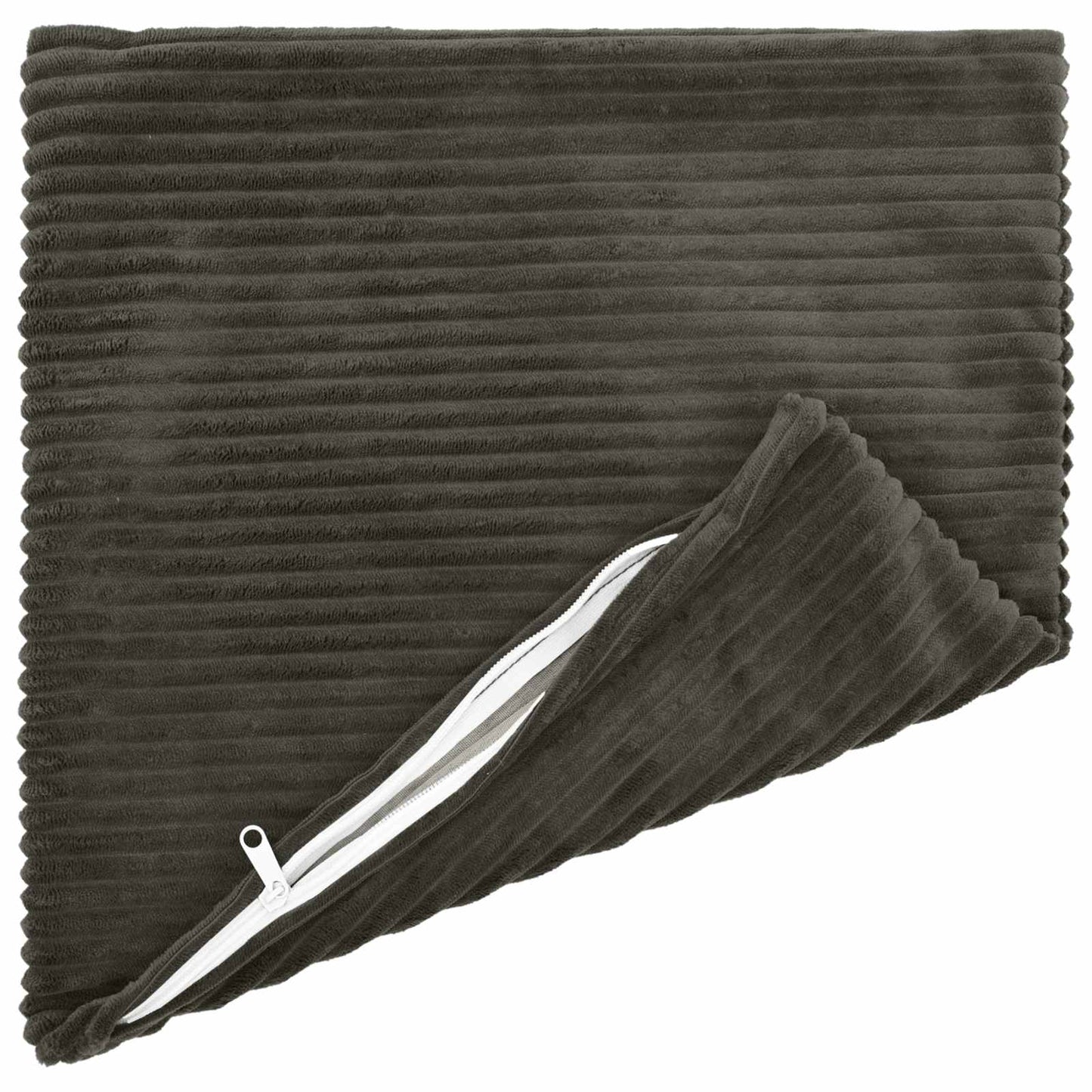 Cushion Cover 6 pcs HEERLEN Anthracite 50 x 50 cm Corduroy
