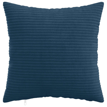 Cushion Cover 12 pcs HEERLEN Navy Blue 50 x 50 cm Corduroy