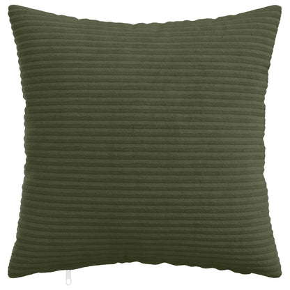 Cushion Cover 6 pcs HEERLEN Green 50 x 50 cm Corduroy