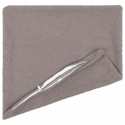 Cushion Cover 12 pcs HEERLEN Light Grey 50 x 50 cm Bouclé