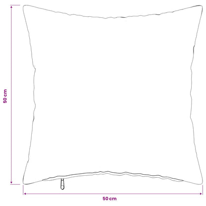 Cushion Cover 12 pcs HEERLEN Light Grey 50 x 50 cm Bouclé