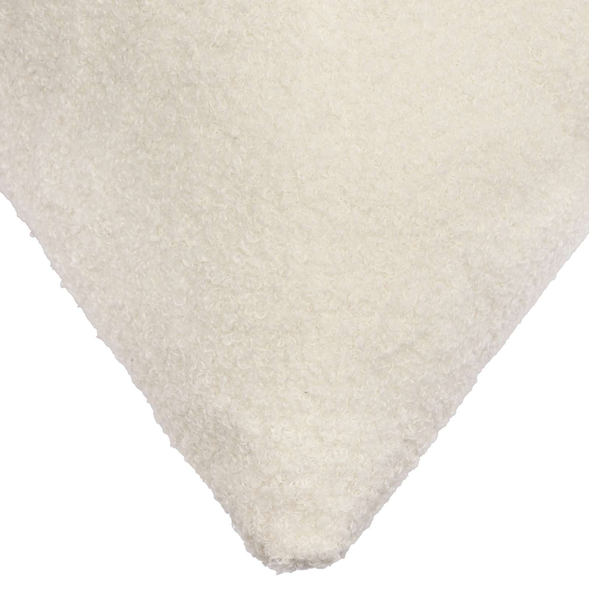 Cushion Cover 12 pcs HEERLEN Cream 50 x 50 cm Bouclé