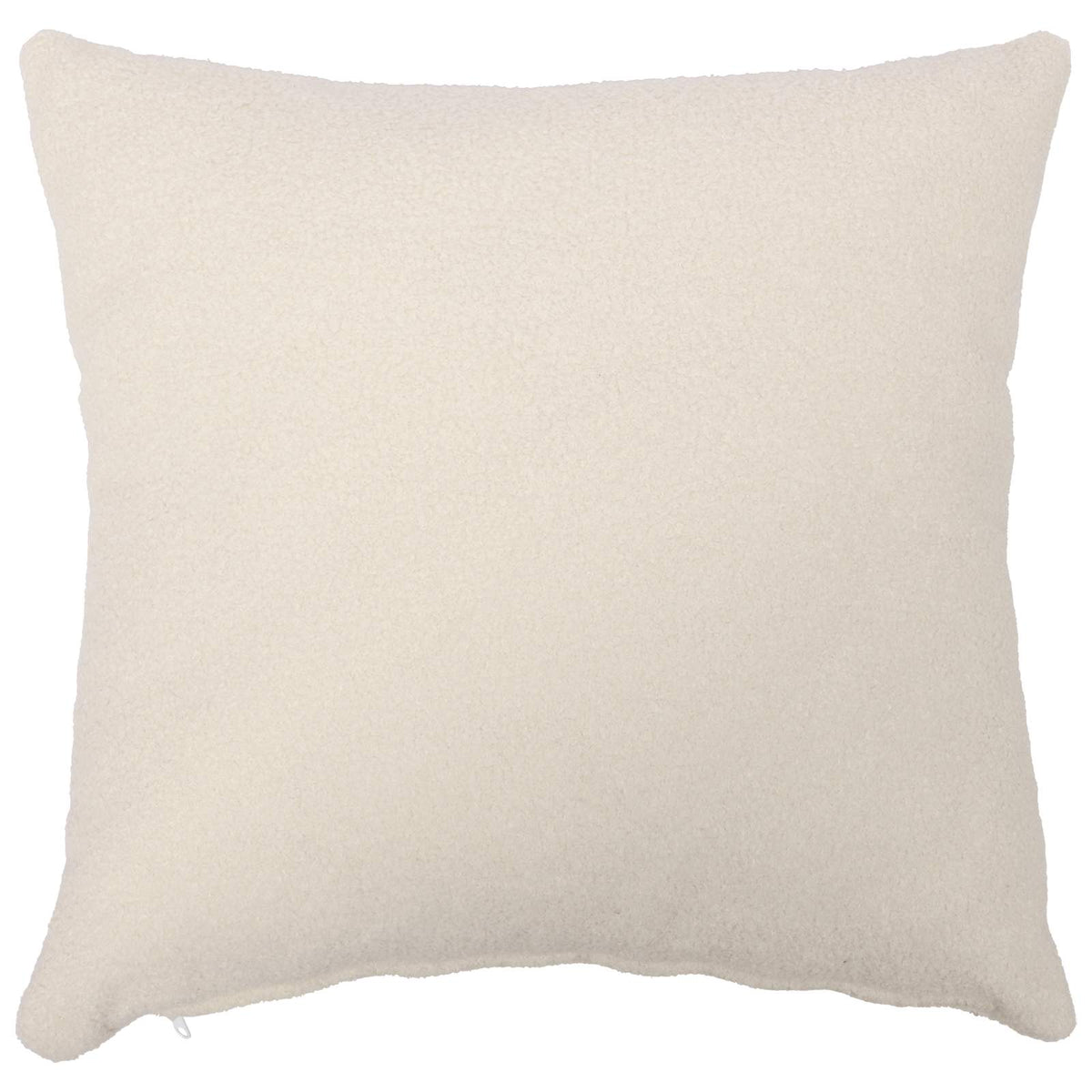 Cushion Cover 12 pcs HEERLEN Cream 50 x 50 cm Bouclé