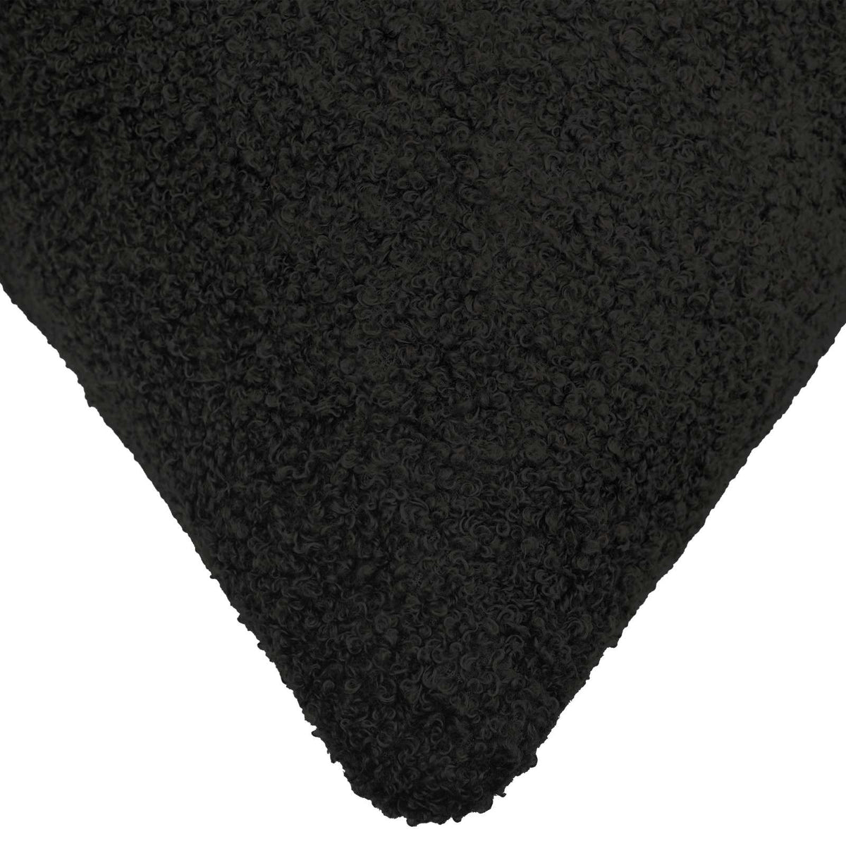 Cushion Cover 12 pcs HEERLEN Black 50 x 50 cm Bouclé