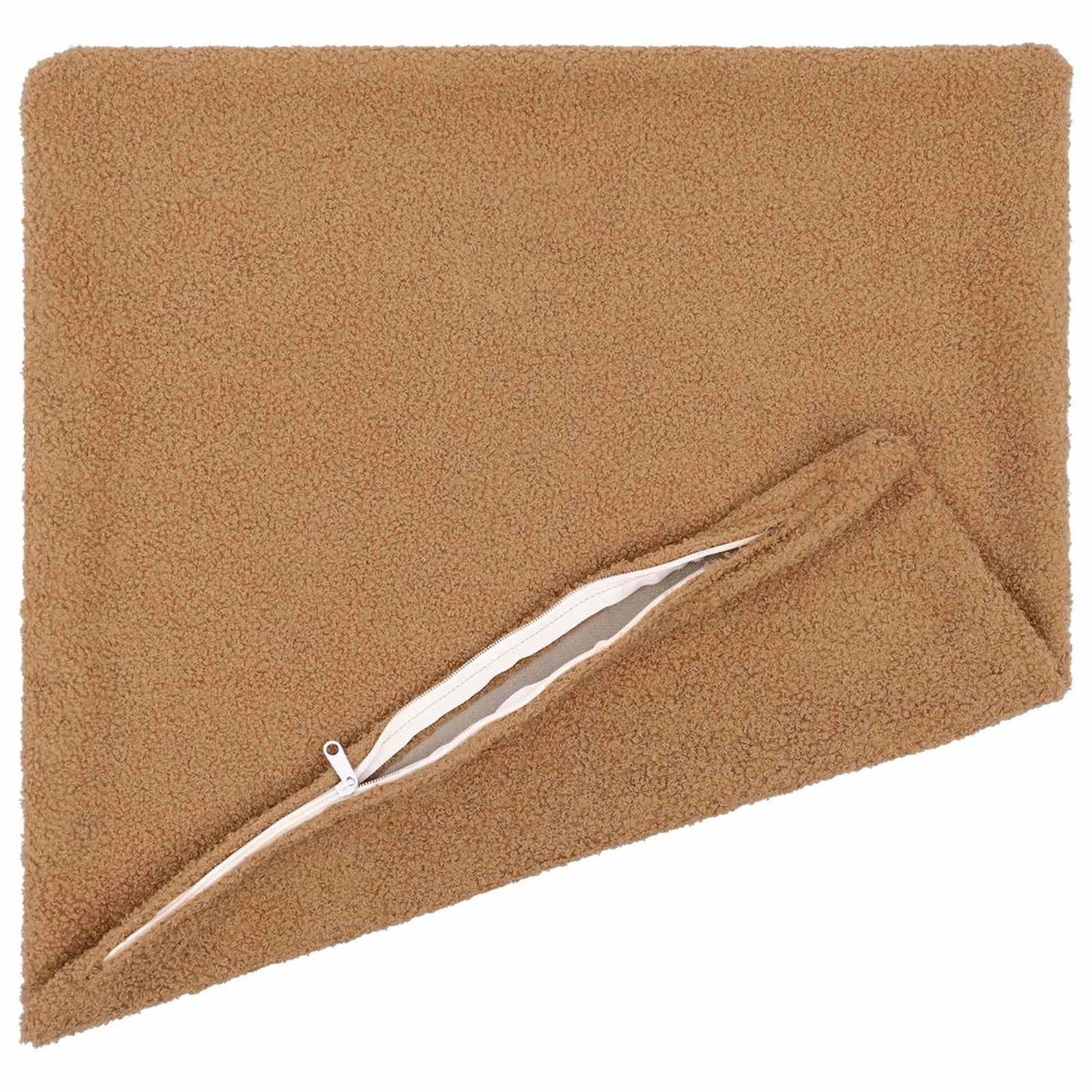 Cushion Cover 6 pcs HEERLEN Beige 50 x 50 cm Bouclé