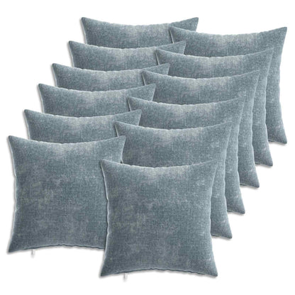Cushion Cover 12 pcs HEERLEN Light Blue 50 x 50 cm