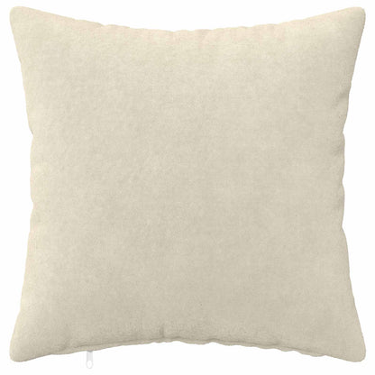 Cushion Cover 12 pcs HEERLEN Cream 50 x 50 cm Microfiber Fleece
