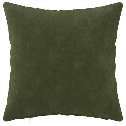 Cushion Cover 12 pcs HEERLEN Green 50 x 50 cm Microfiber Fleece