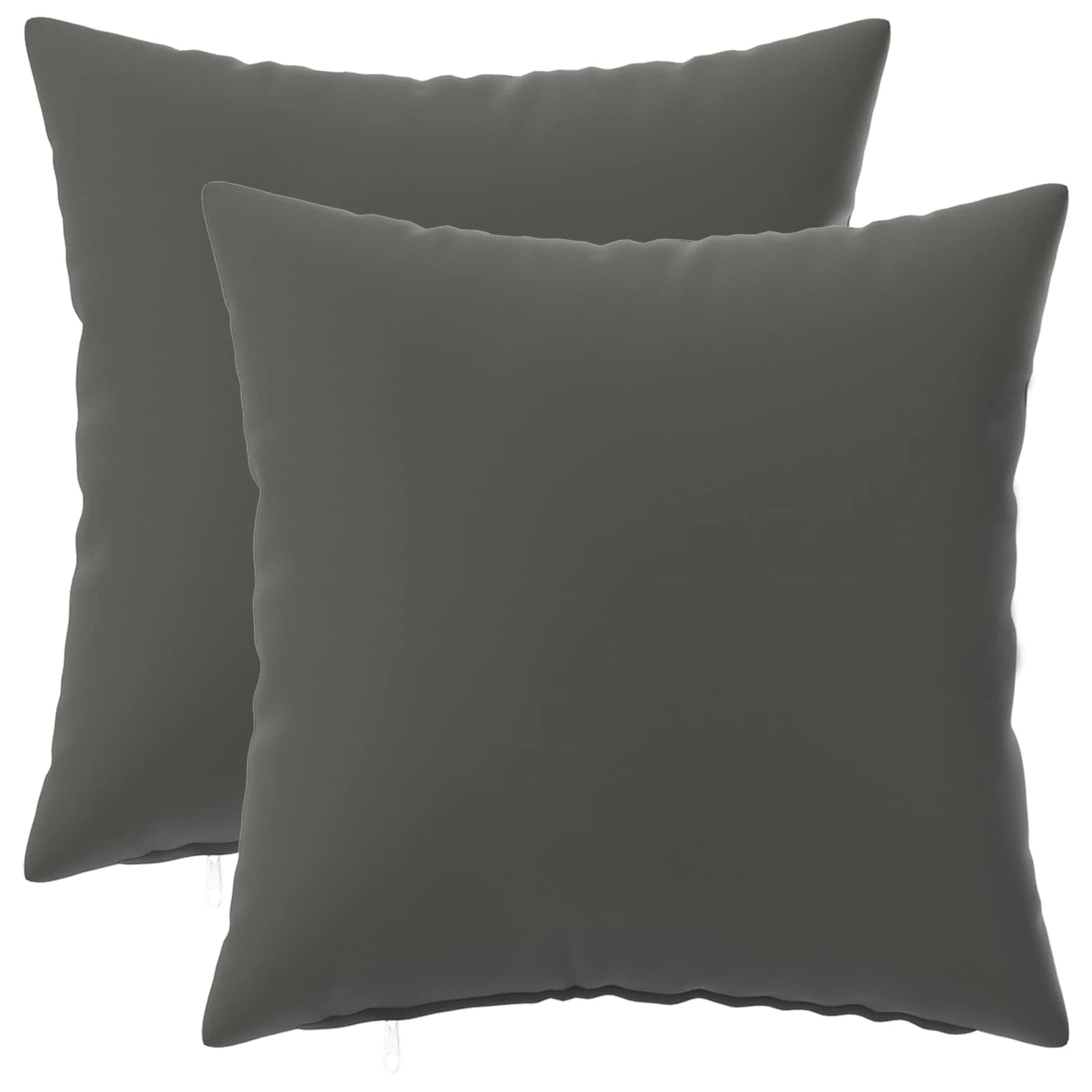 Cushion Cover 2 pcs HEERLEN Anthracite 50 x 50 cm Polyester
