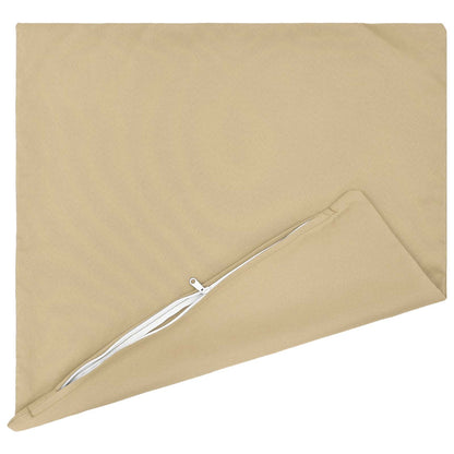 Cushion Cover 12 pcs HEERLEN Beige 50 x 50 cm Polyester