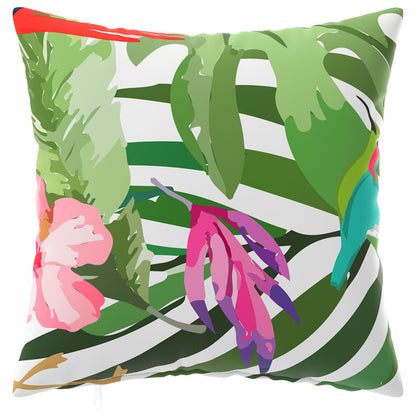 Cushion Cover 12 pcs HEERLEN Black 50 x 50 cm Polyester
