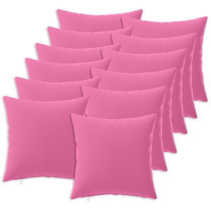 Cushion Cover 12 pcs HEERLEN Pink 50 x 50 cm Polyester