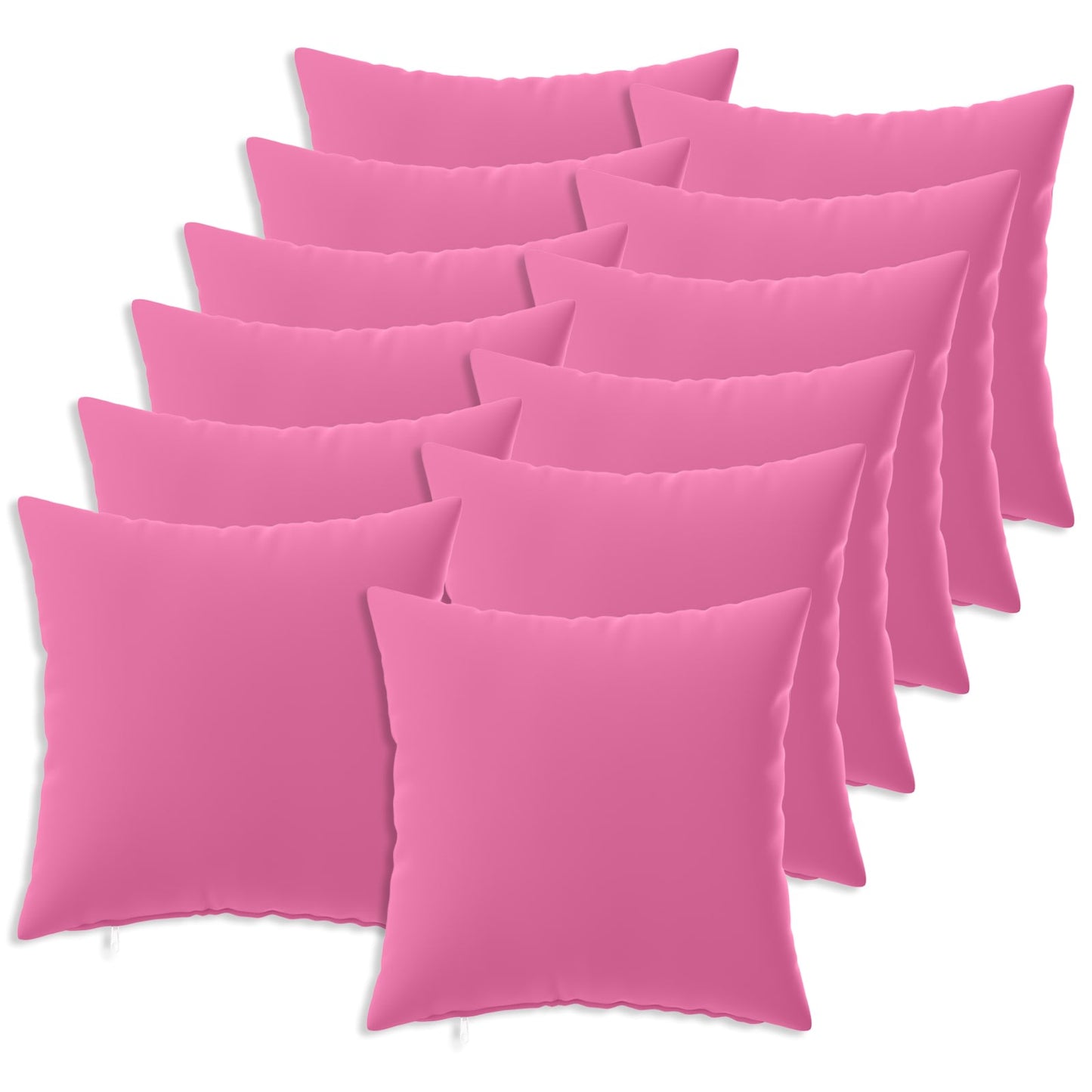 Cushion Cover 12 pcs HEERLEN Pink 50 x 50 cm Polyester