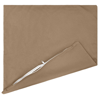 Cushion Cover 12 pcs HEERLEN Taupe 50 x 50 cm Polyester