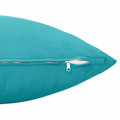 Cushion Cover 12 pcs HEERLEN Turquoise 50 x 50 cm Polyester