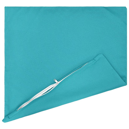 Cushion Cover 12 pcs HEERLEN Turquoise 50 x 50 cm Polyester