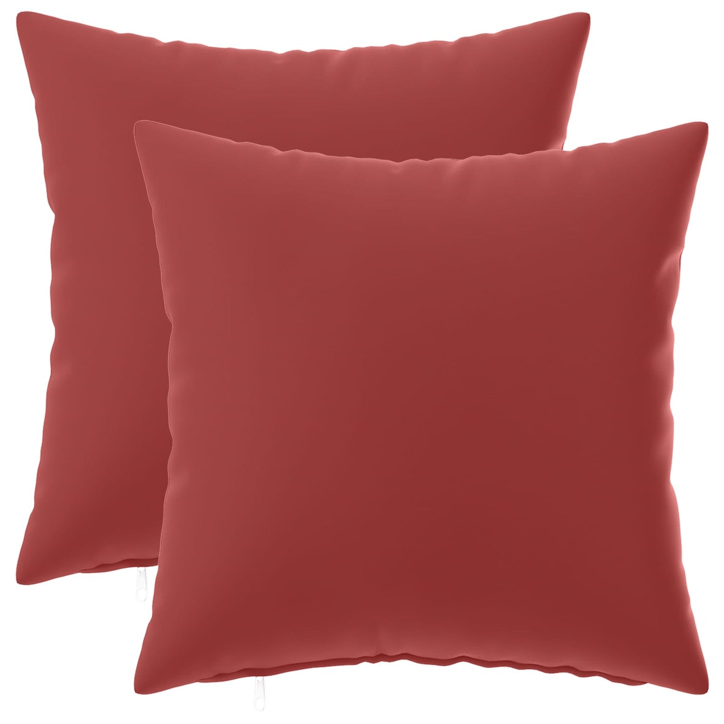 Cushion Cover 2 pcs HEERLEN Wine Red 50 x 50 cm Polyester