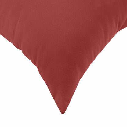 Cushion Cover 12 pcs HEERLEN Wine Red 50 x 50 cm Polyester