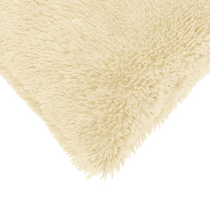 Cushion Cover 12 pcs HEERLEN Cream 50 x 50 cm PV Fleece