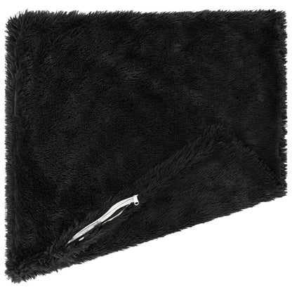 Cushion Cover 6 pcs HEERLEN Black 50 x 50 cm PV Fleece