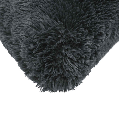 Cushion Cover 12 pcs HEERLEN Anthracite 50 x 50 cm PV Fleece