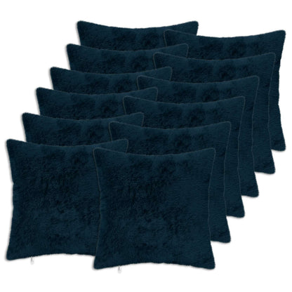 Cushion Cover 12 pcs HEERLEN Navy Blue 50 x 50 cm