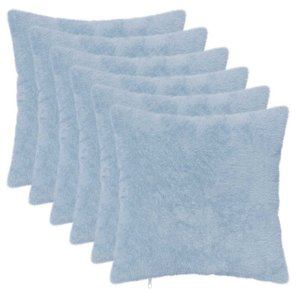 Cushion Cover 6 pcs HEERLEN Light Blue 50 x 50 cm